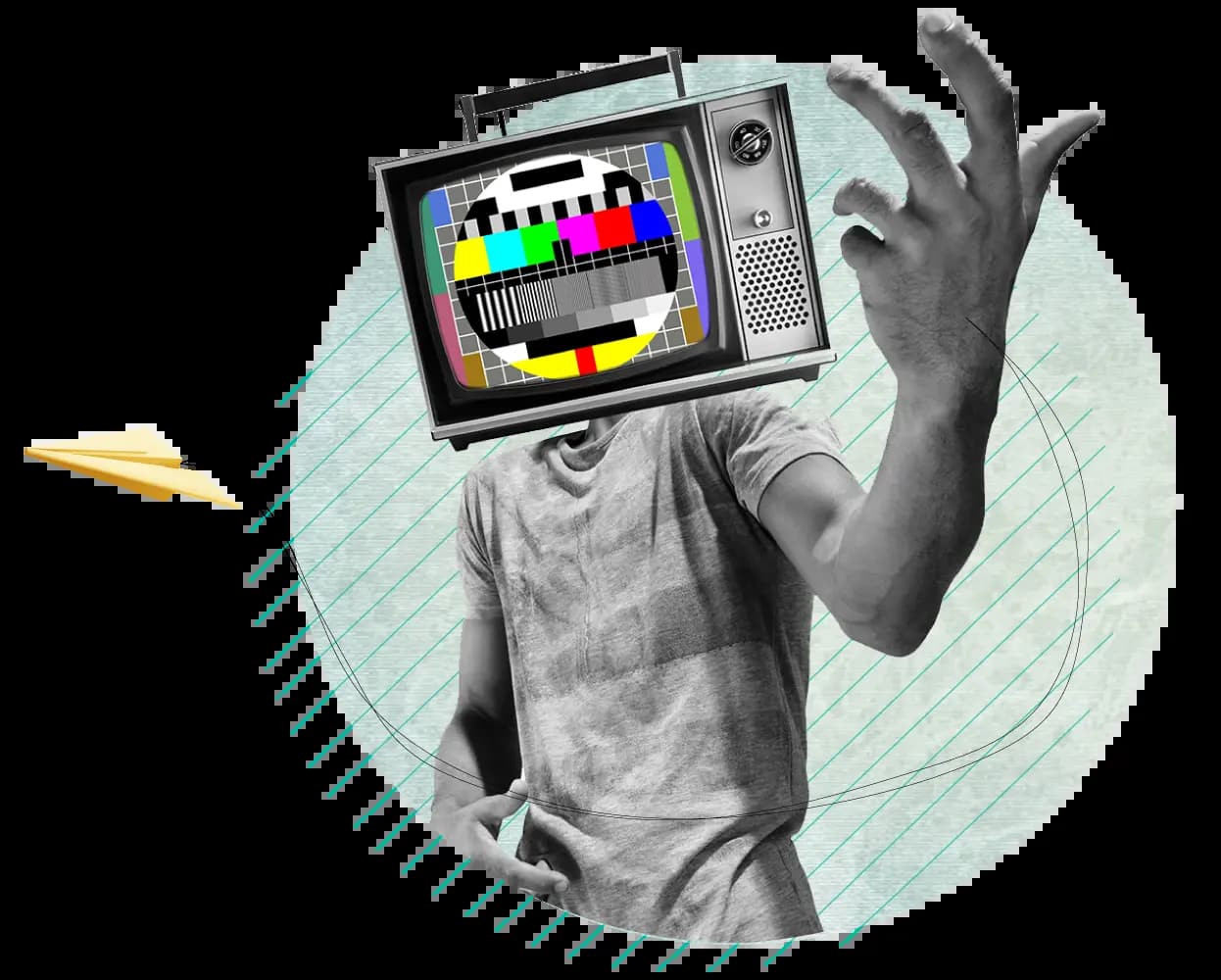 Person with TV Head
